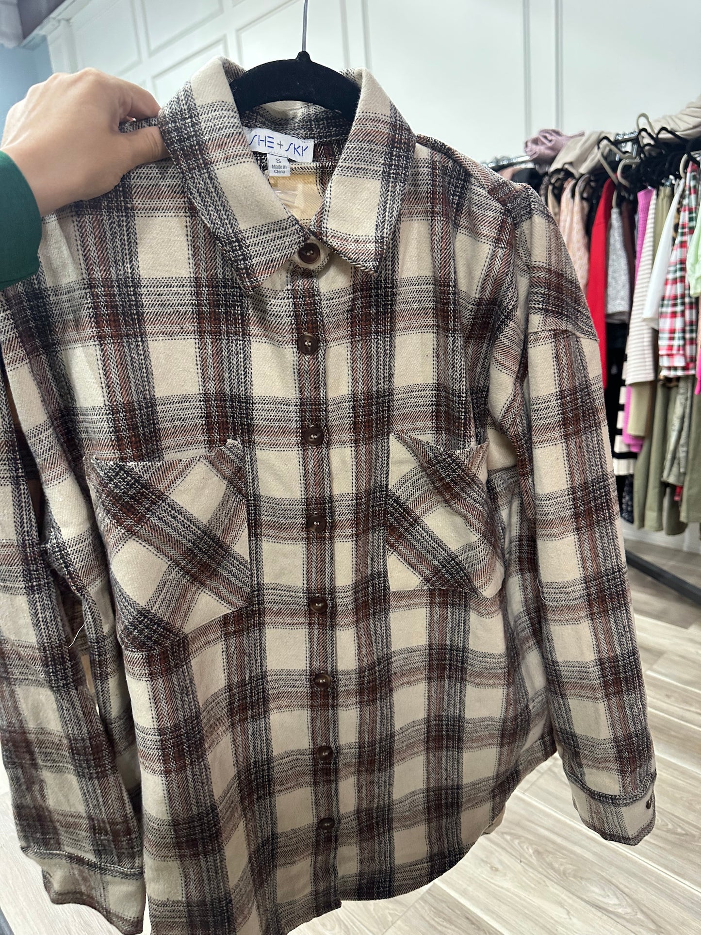 Henna Plaid Shacket