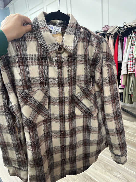 Henna Plaid Shacket