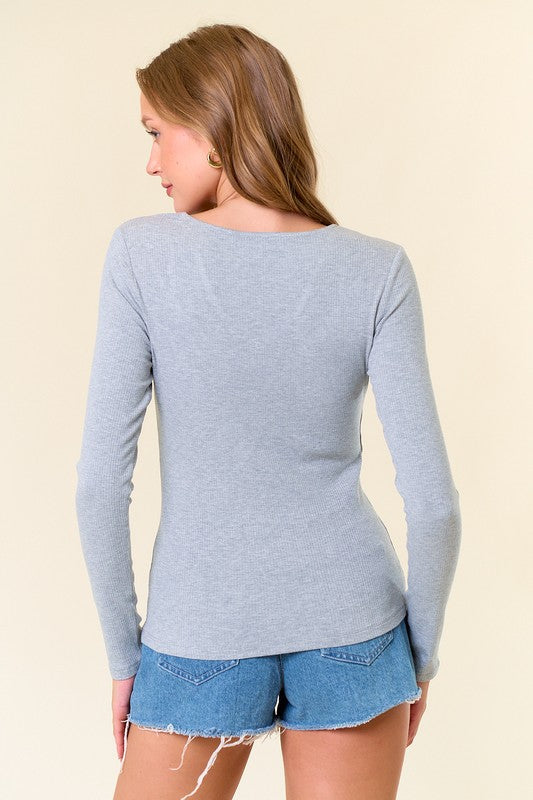 H. Grey Vneck