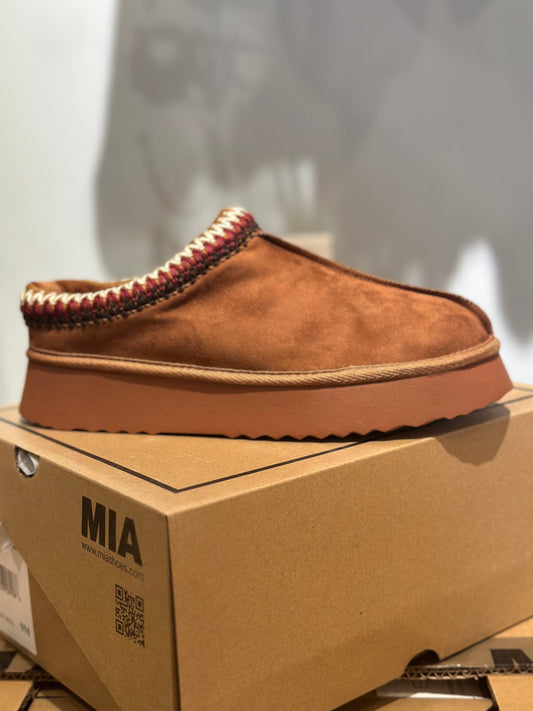 Women’s Cognac Slip-ons