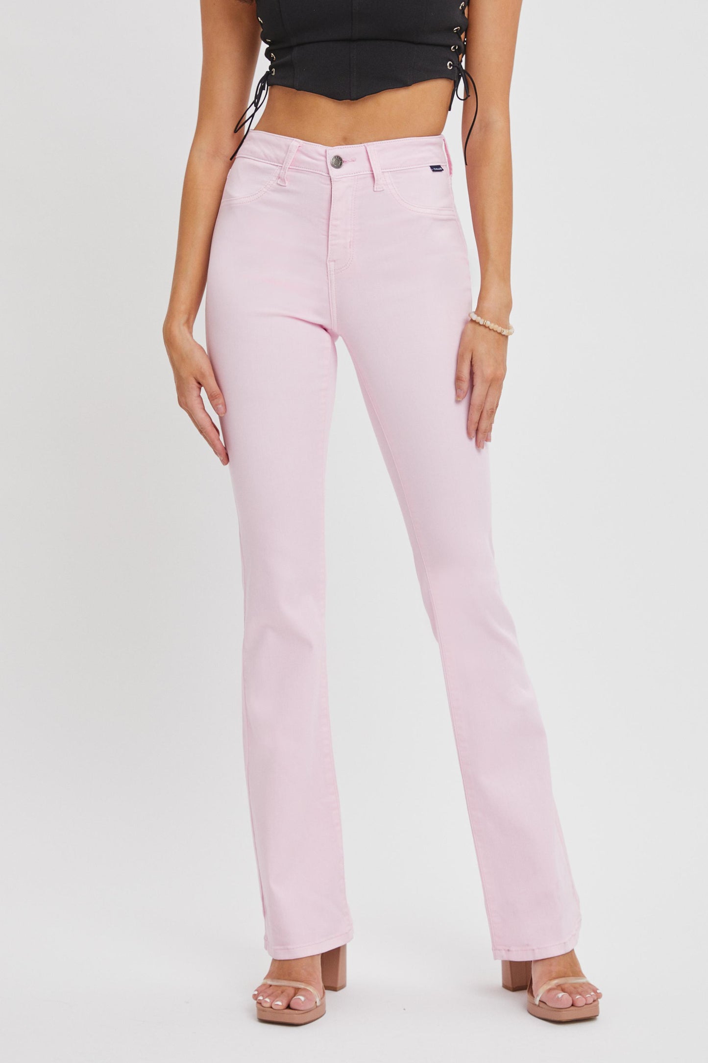Mid Rise Flare Strawberry