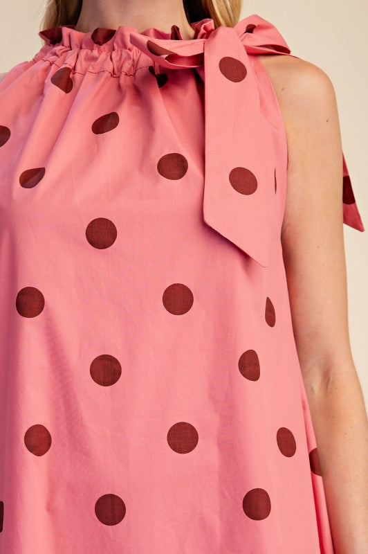 Sabine Polkadot Midi