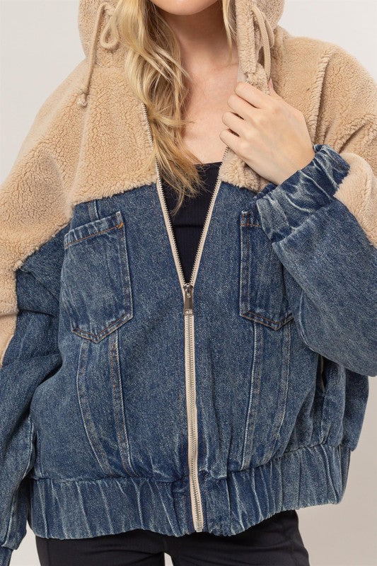 Teddy Fur Hooded Jacket