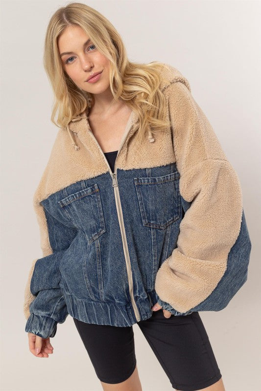 Teddy Fur Hooded Jacket