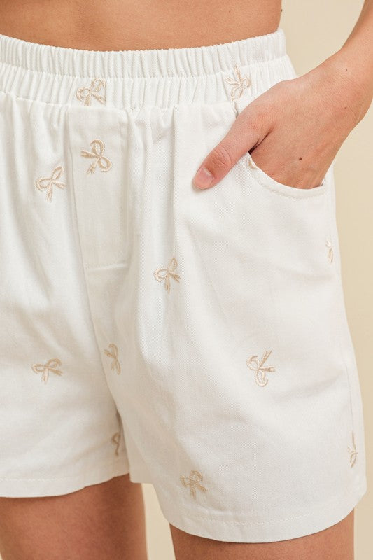 White Bow Detail