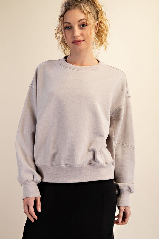 Lt Taupe Pullover