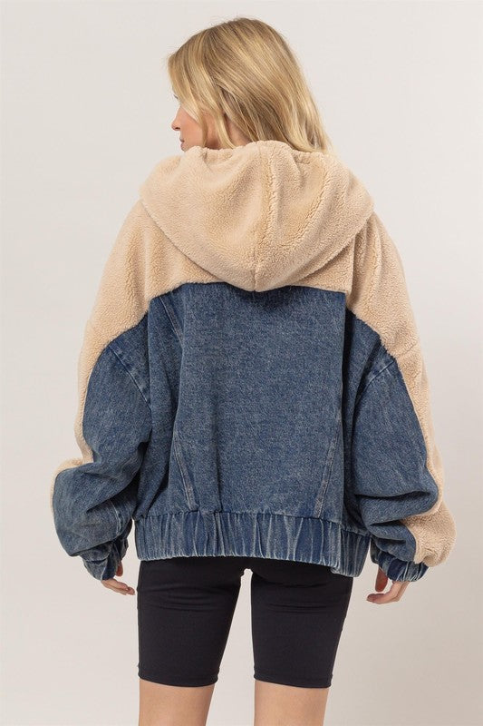 Teddy Fur Hooded Jacket