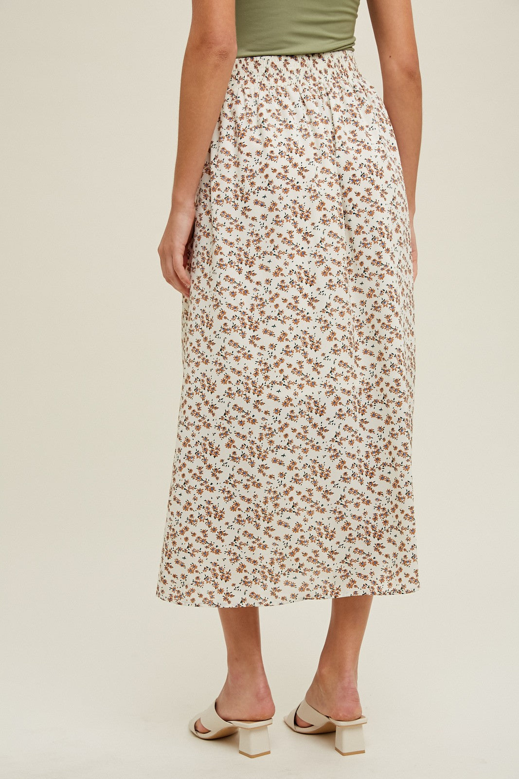 Floral Midi Skirt