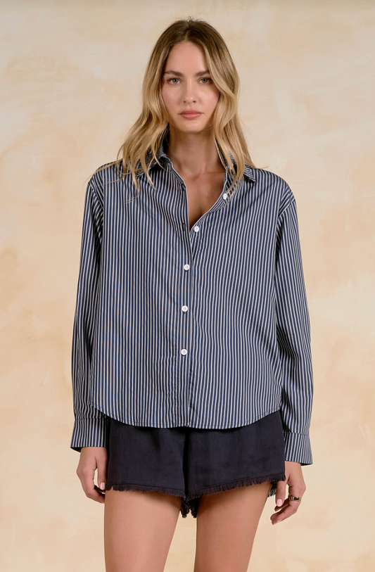 Benla Blue Stripe Top