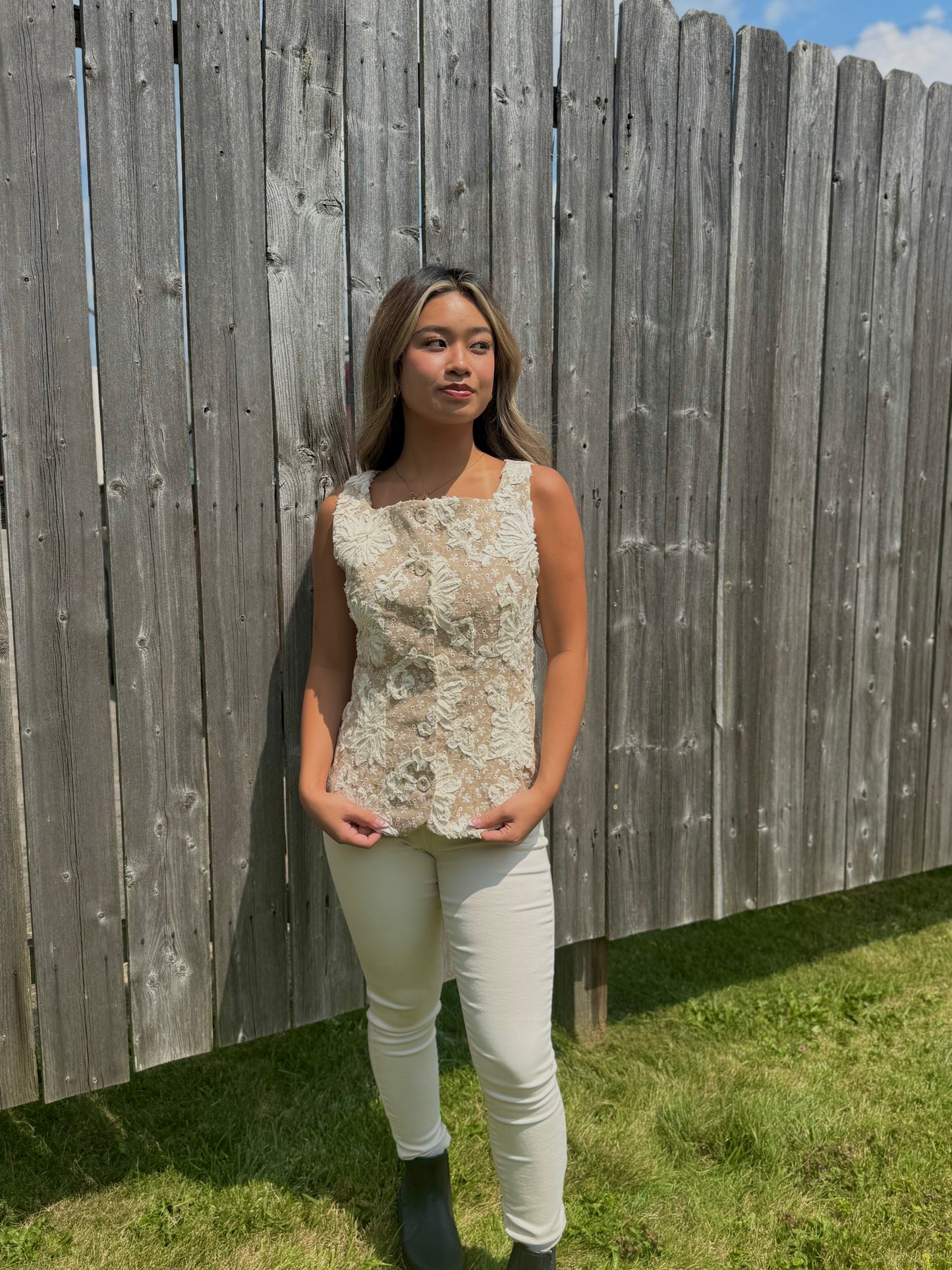 Emery Embroidered Vest