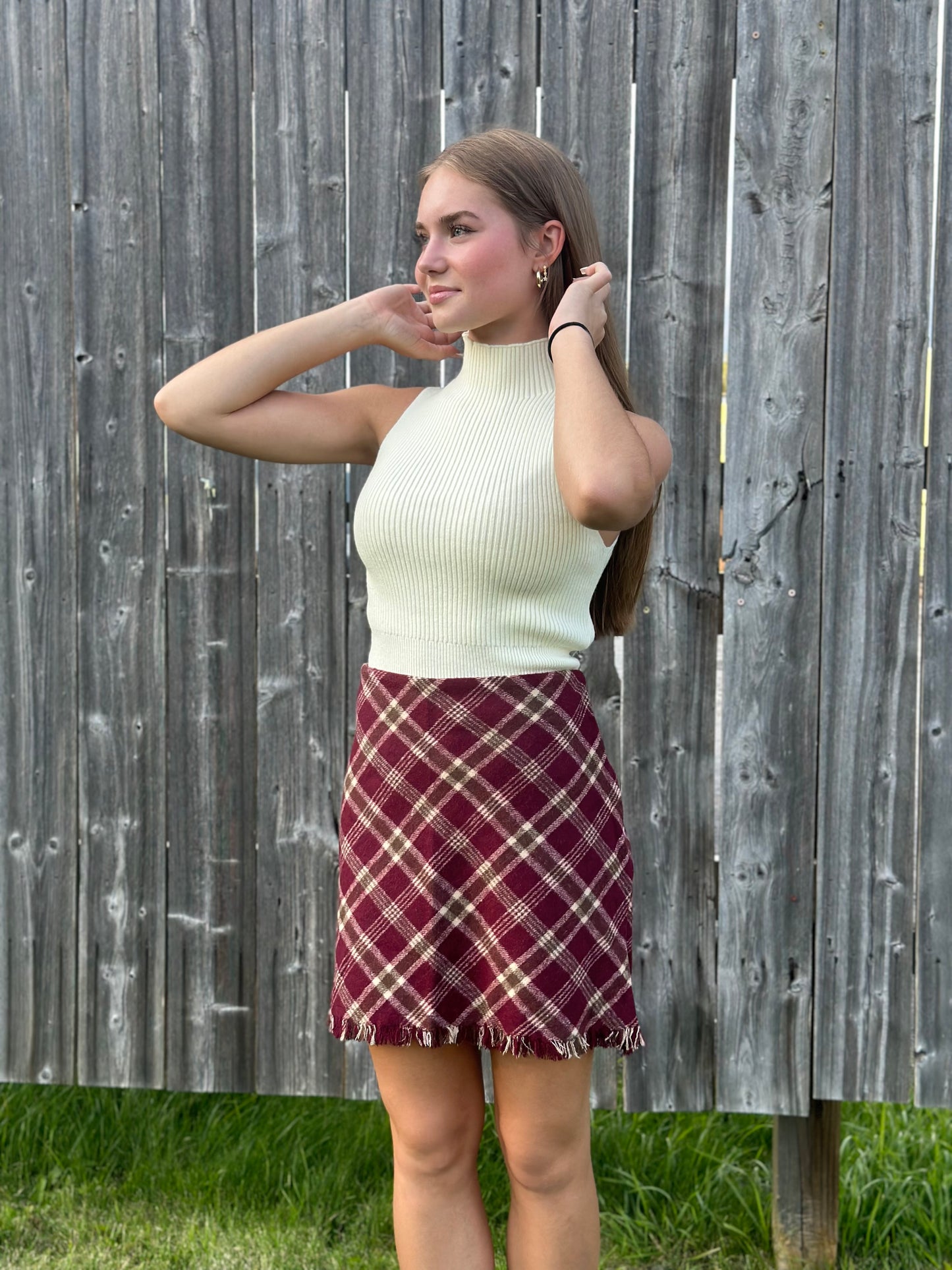 Plaid Mini Skirt