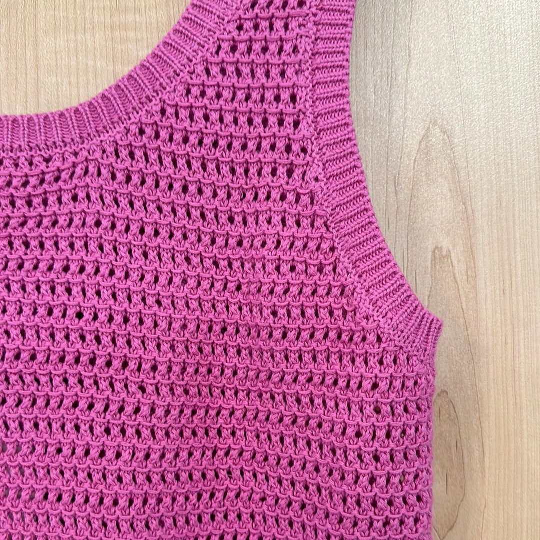 Rose violet knit