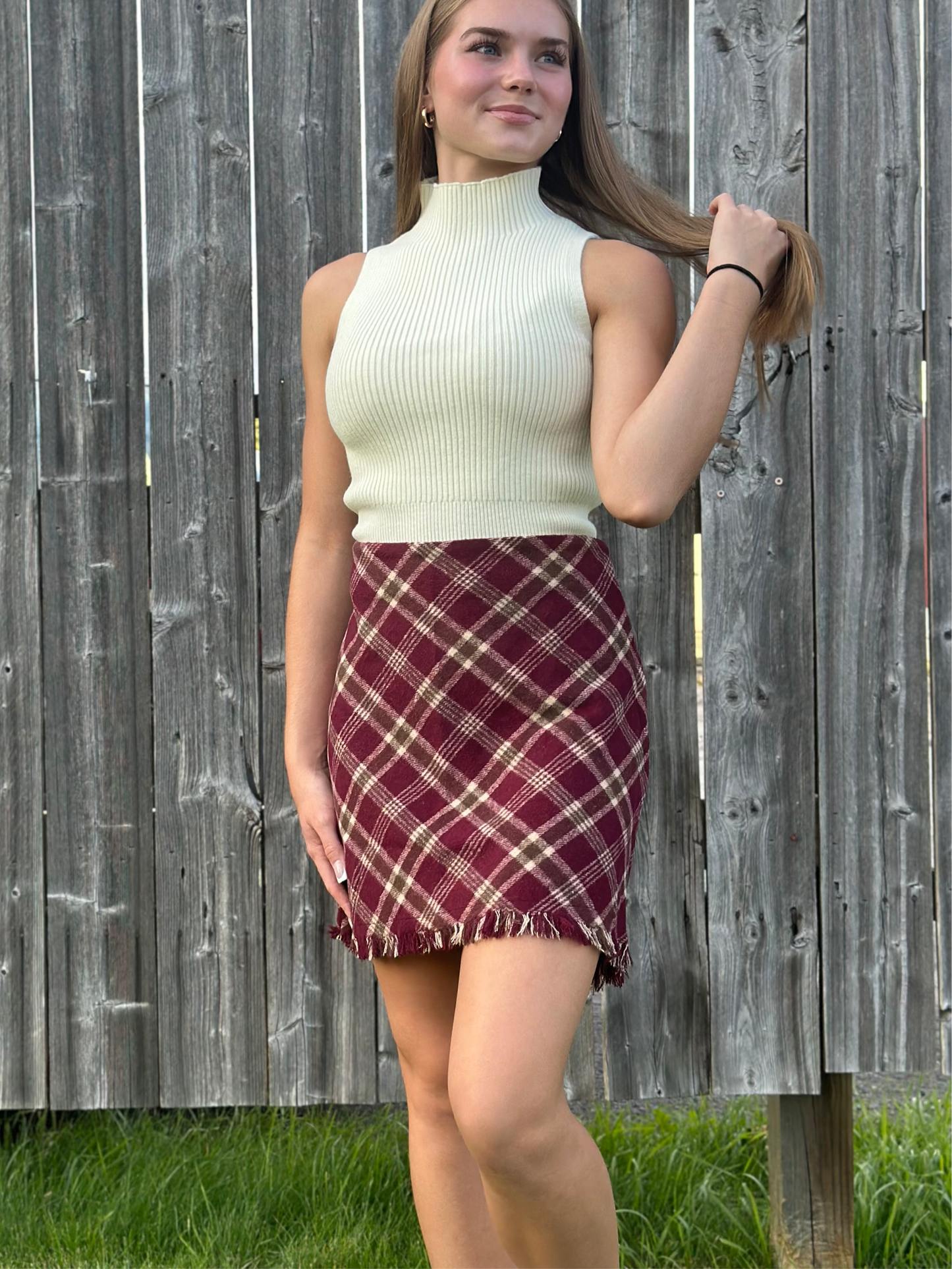 Plaid Mini Skirt