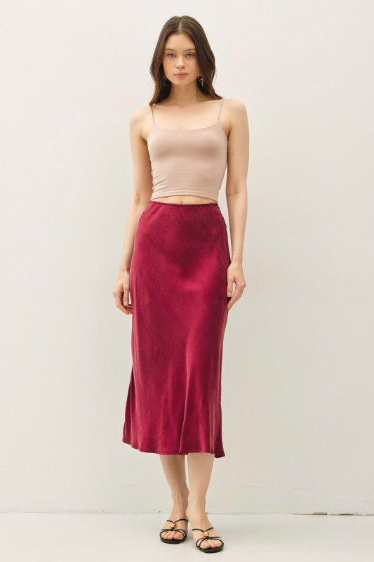 Burg Suede Midi