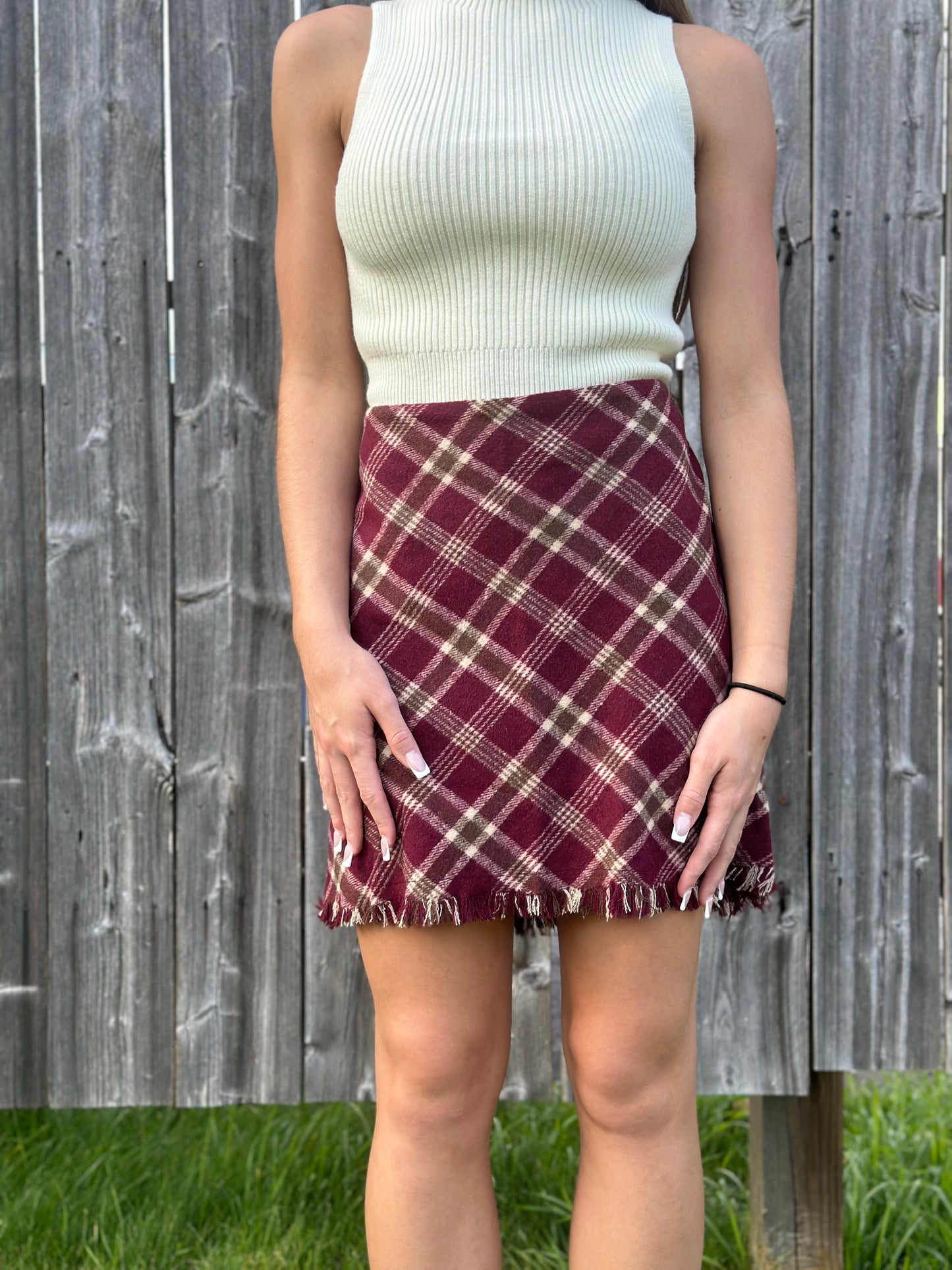 Plaid Mini Skirt
