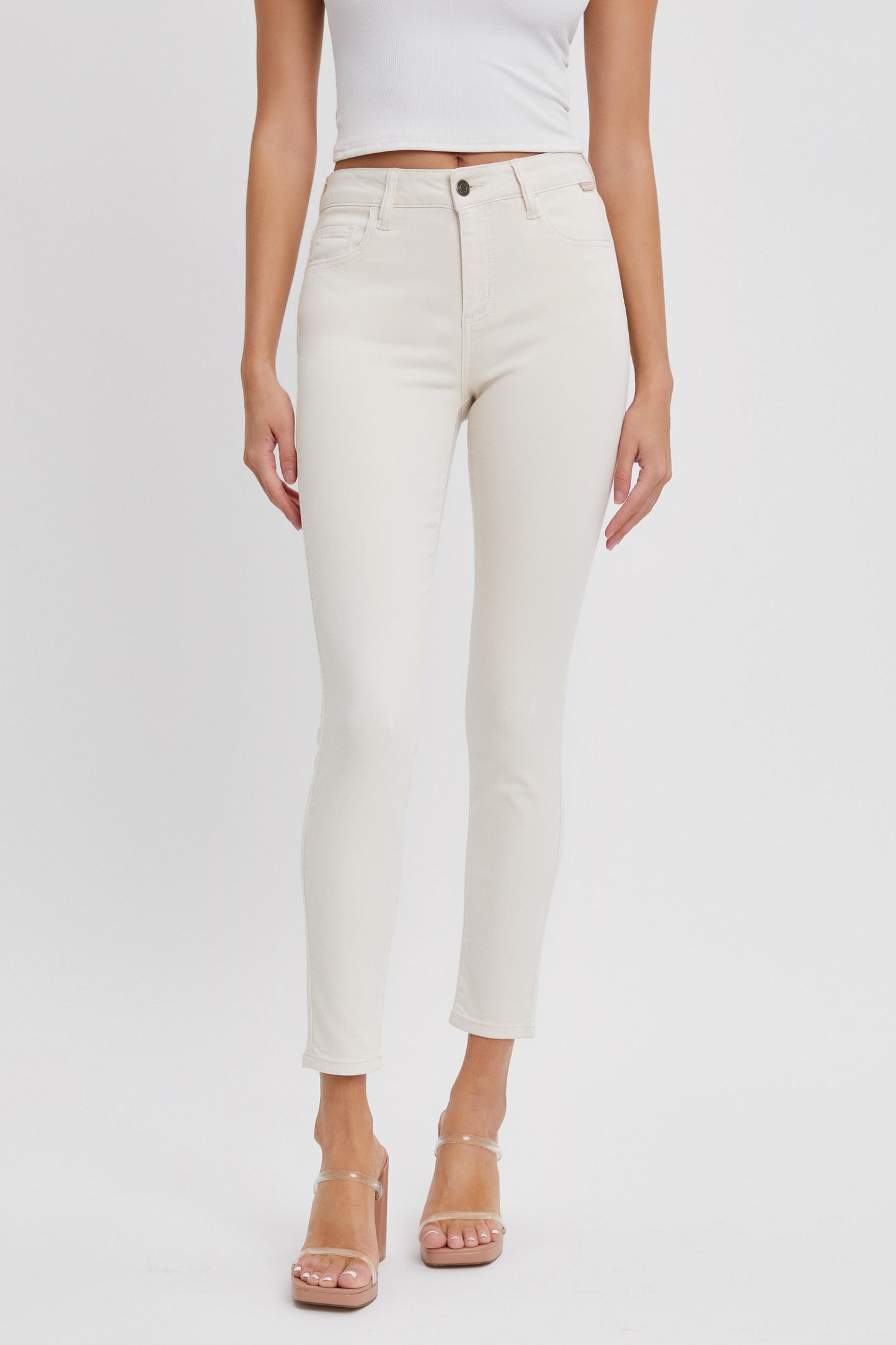 Mid Rise Crop Skinny