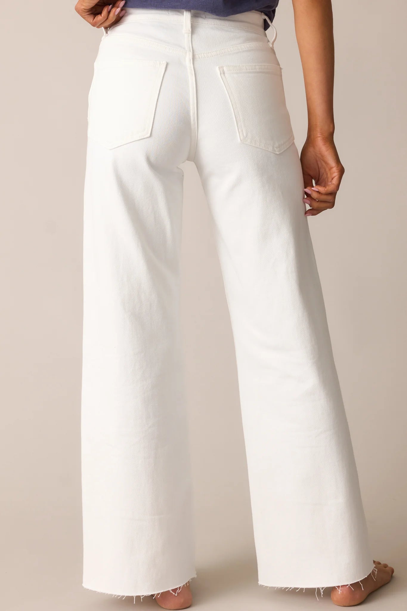 Optic White Vervet Jeans