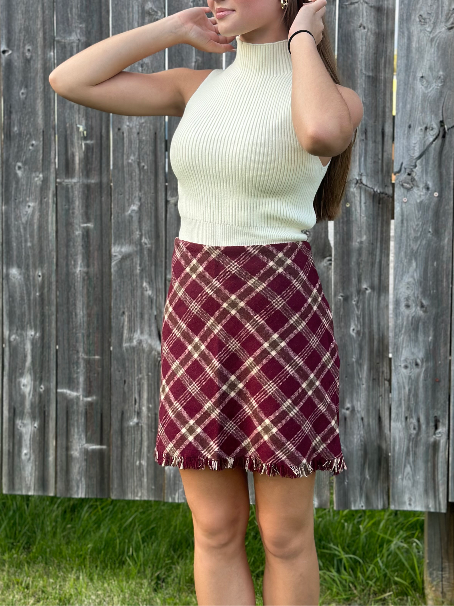 Plaid Mini Skirt