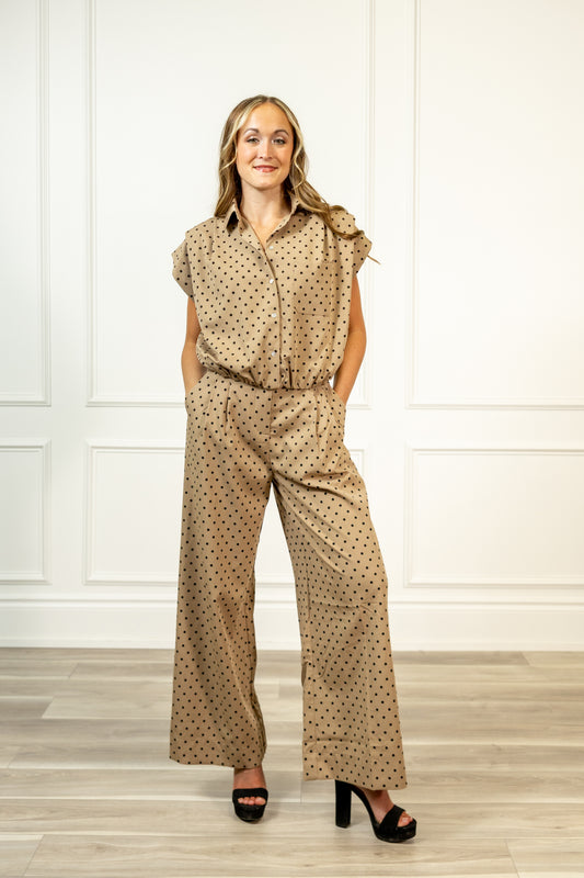 Delaney Pleated Wide Pants