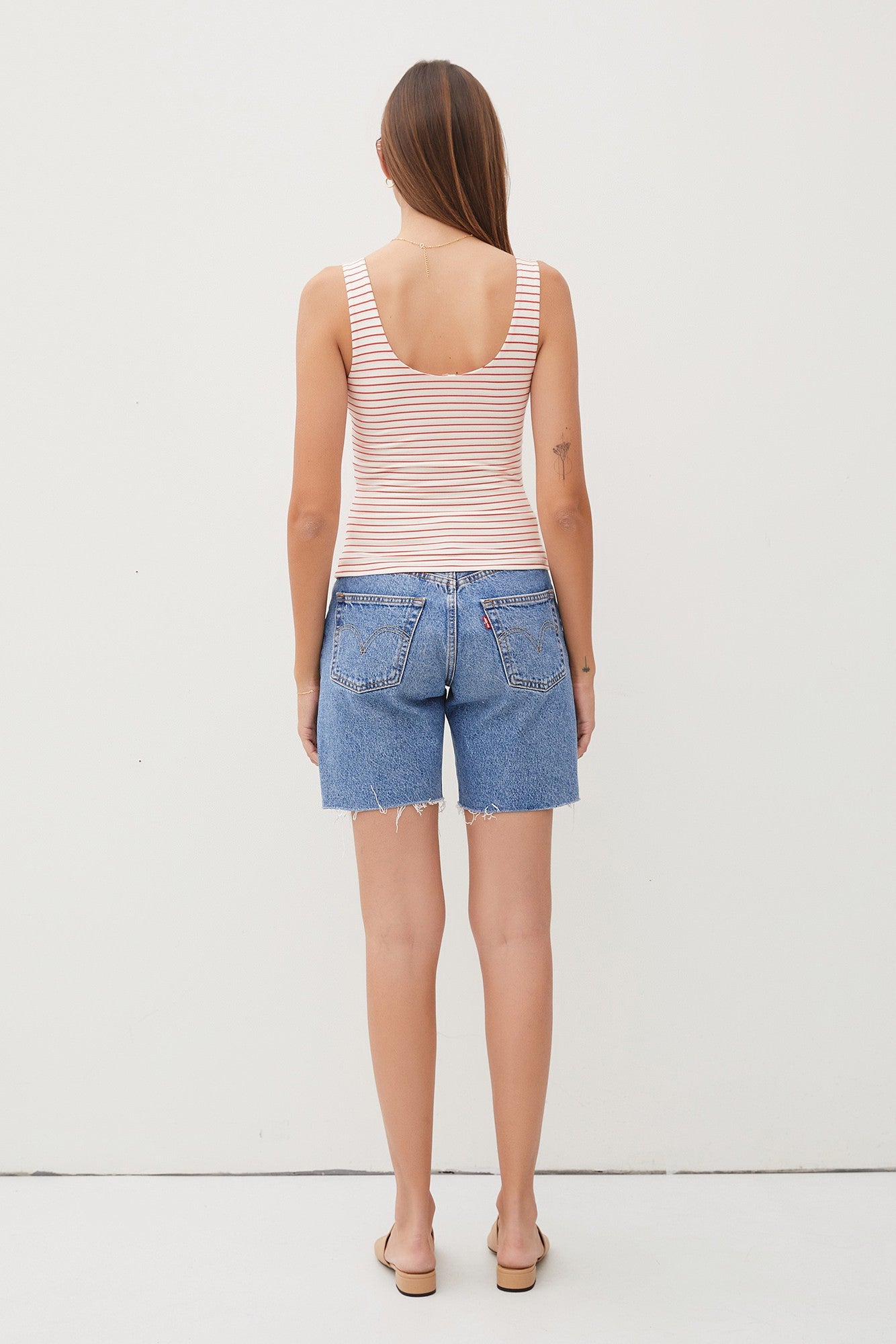 STRIPED SCOOP NECK TANK