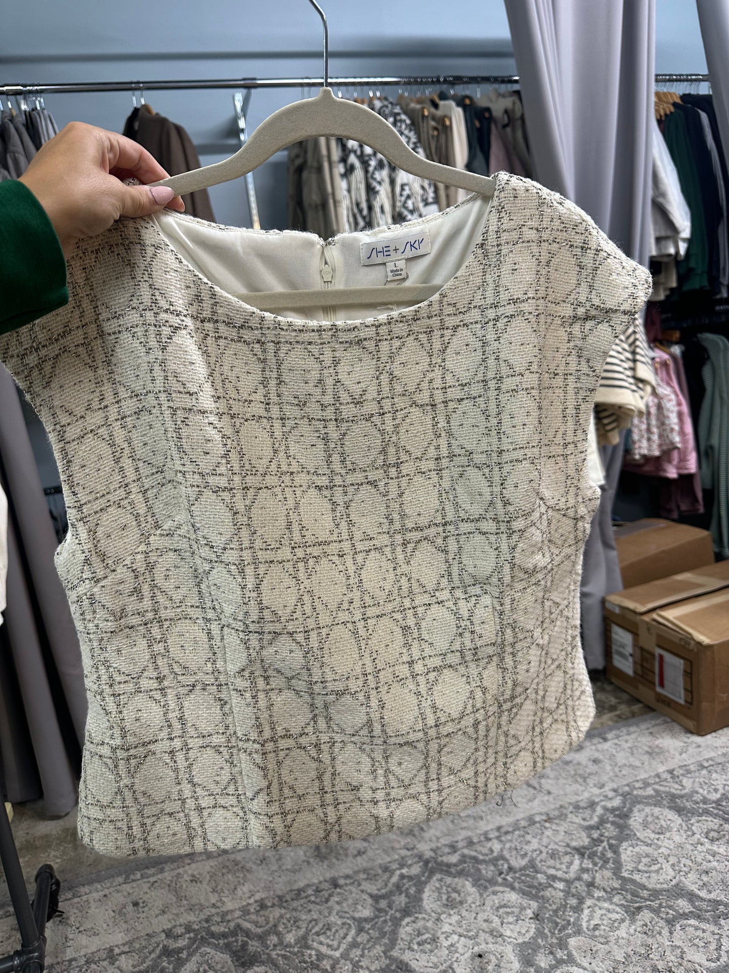 Halara Tweed Top