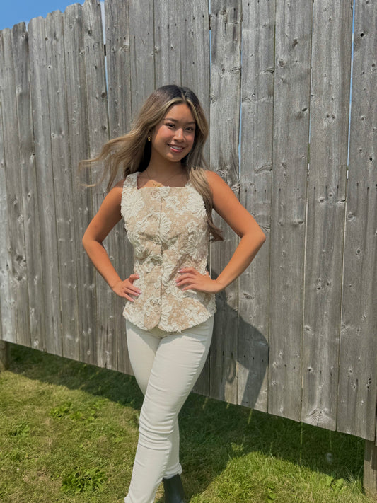 Emery Embroidered Vest