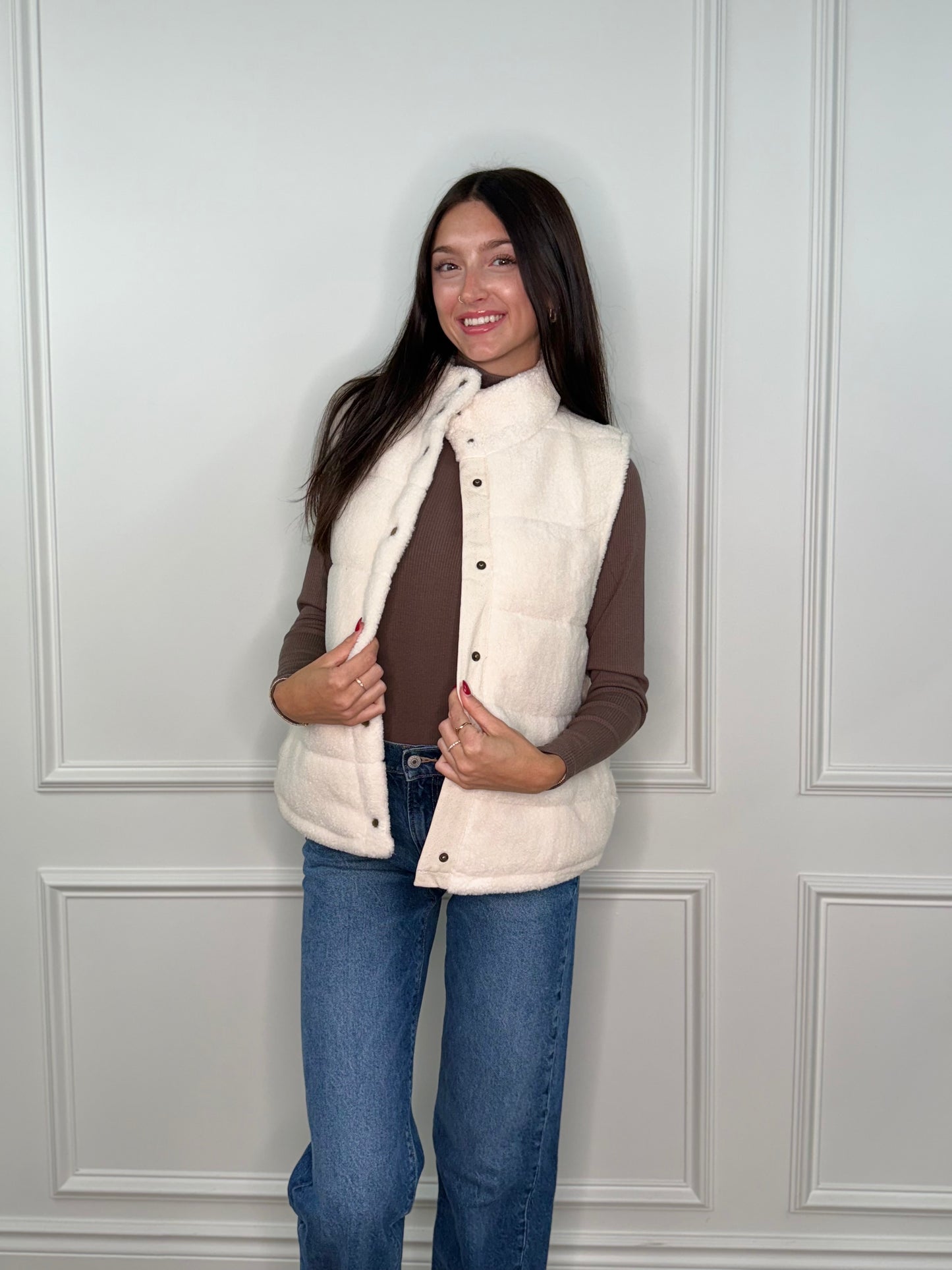 Teddy Puffer Vest
