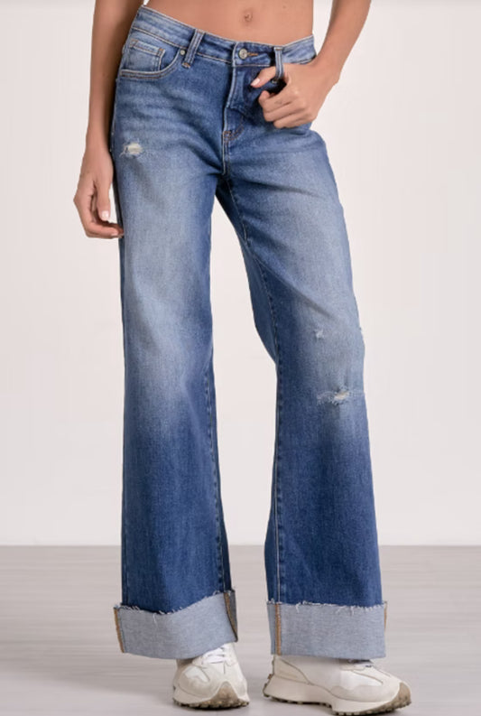 Cuffed Btm Jeans