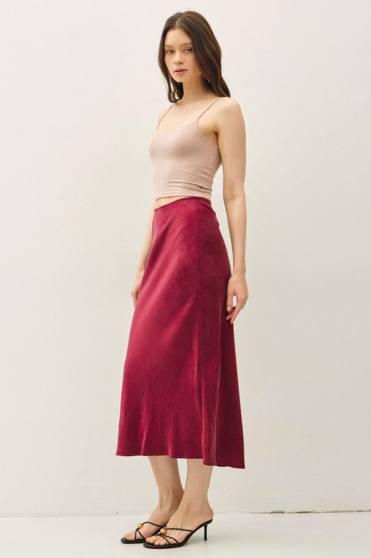 Burg Suede Midi
