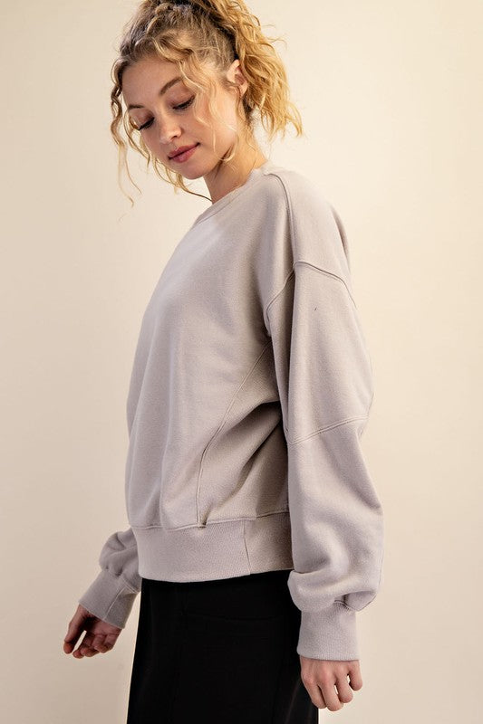 Lt Taupe Pullover