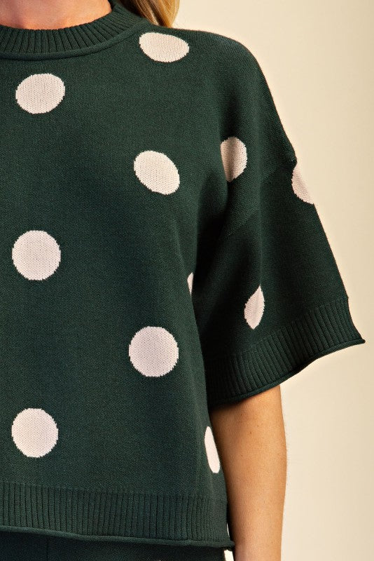 Bonnie Polka Dot Knit Set