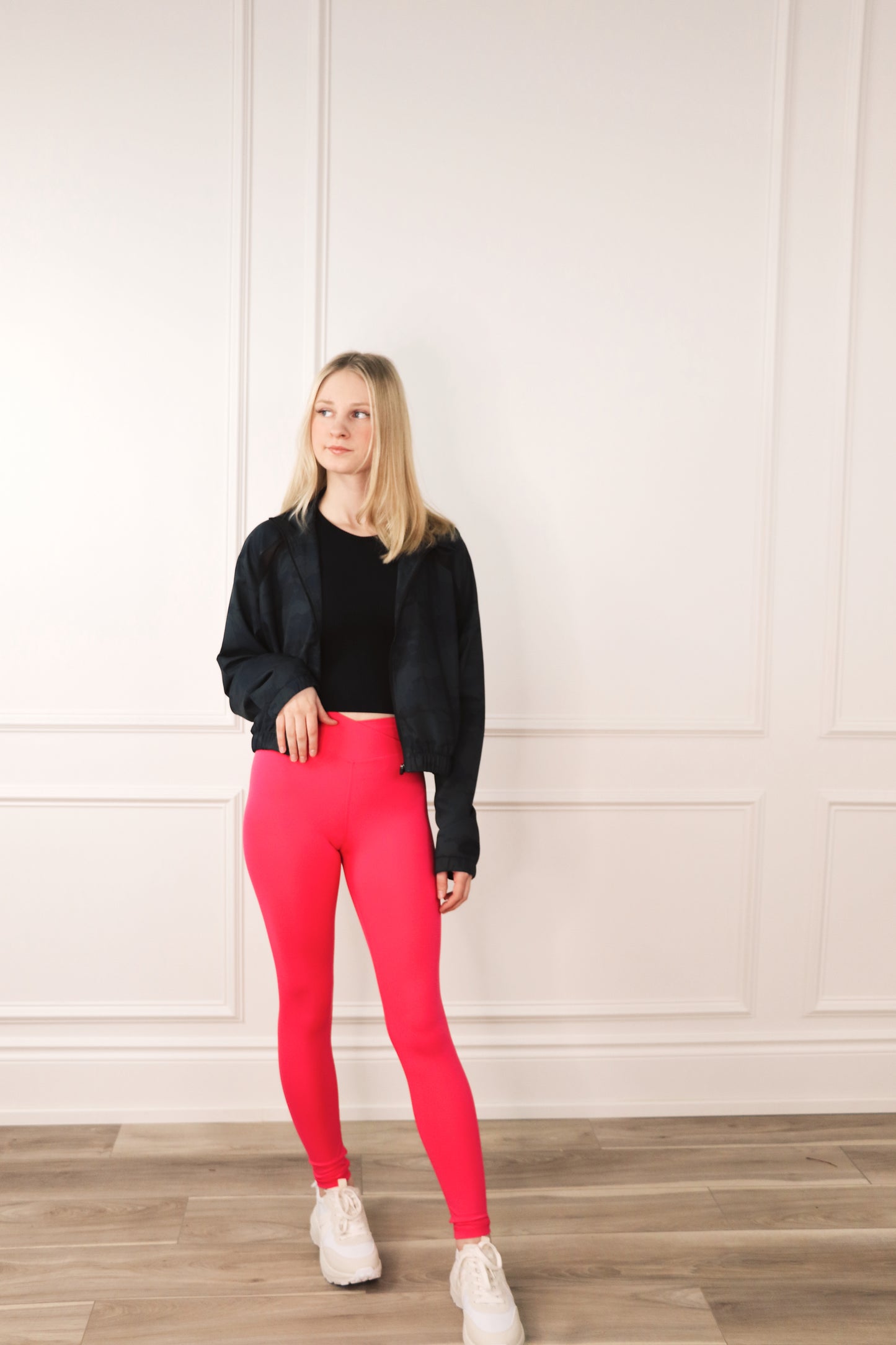 Pink Crossover Leggings