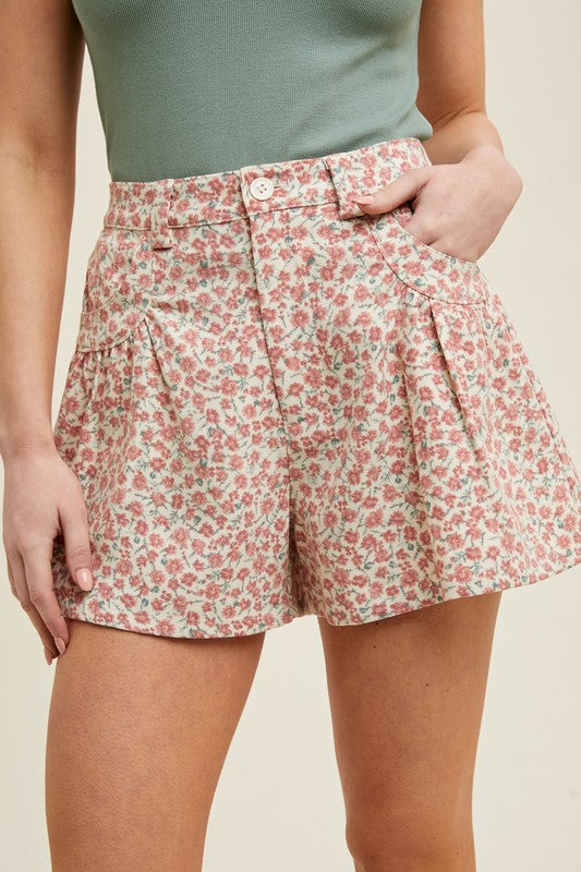 Floral Woven Shorts