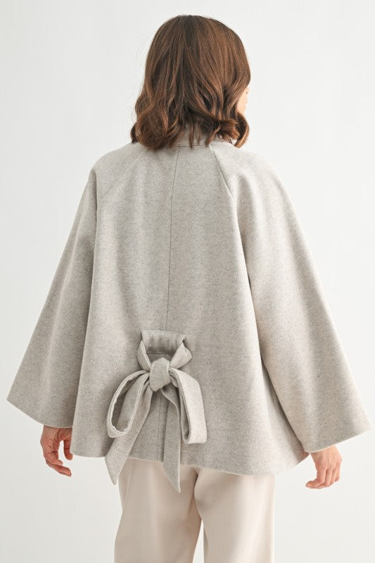 Oatmeal Tie Coat