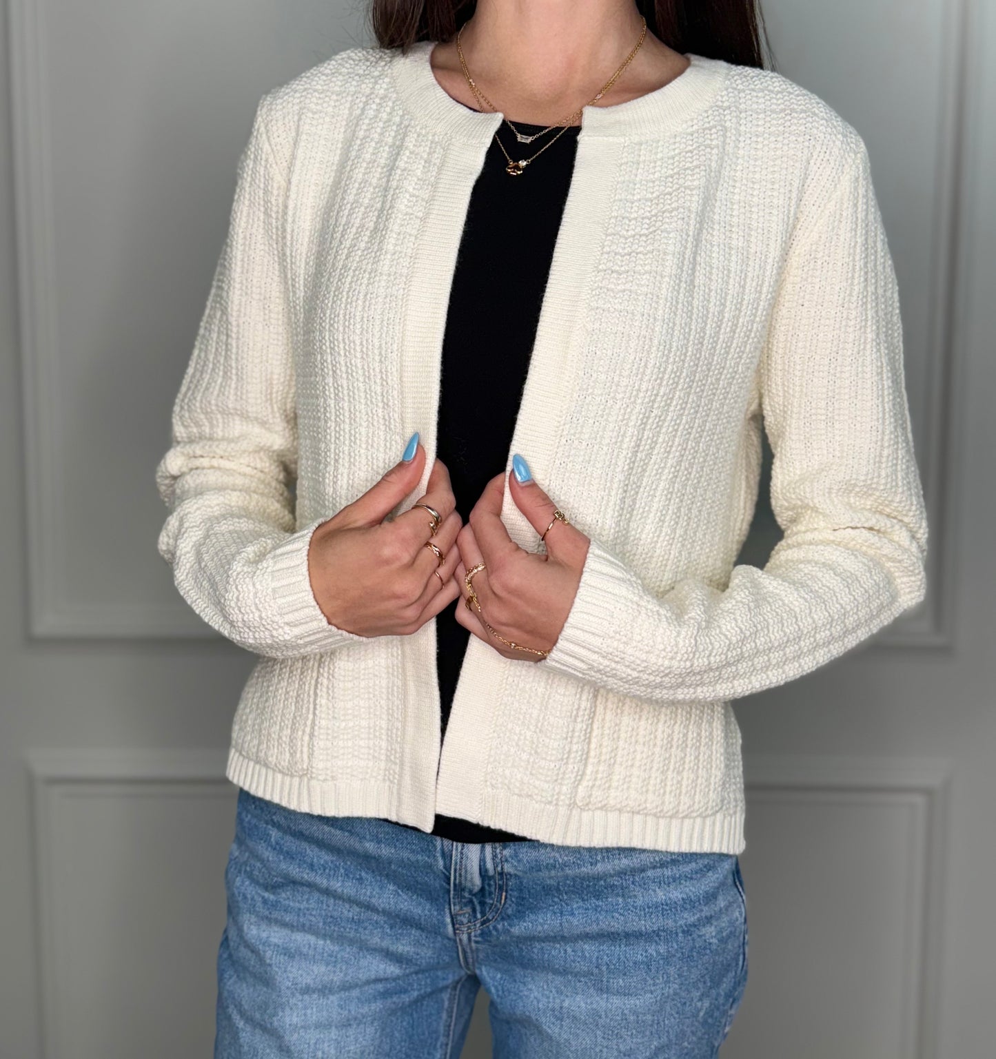 Chic Ivory Cardigan