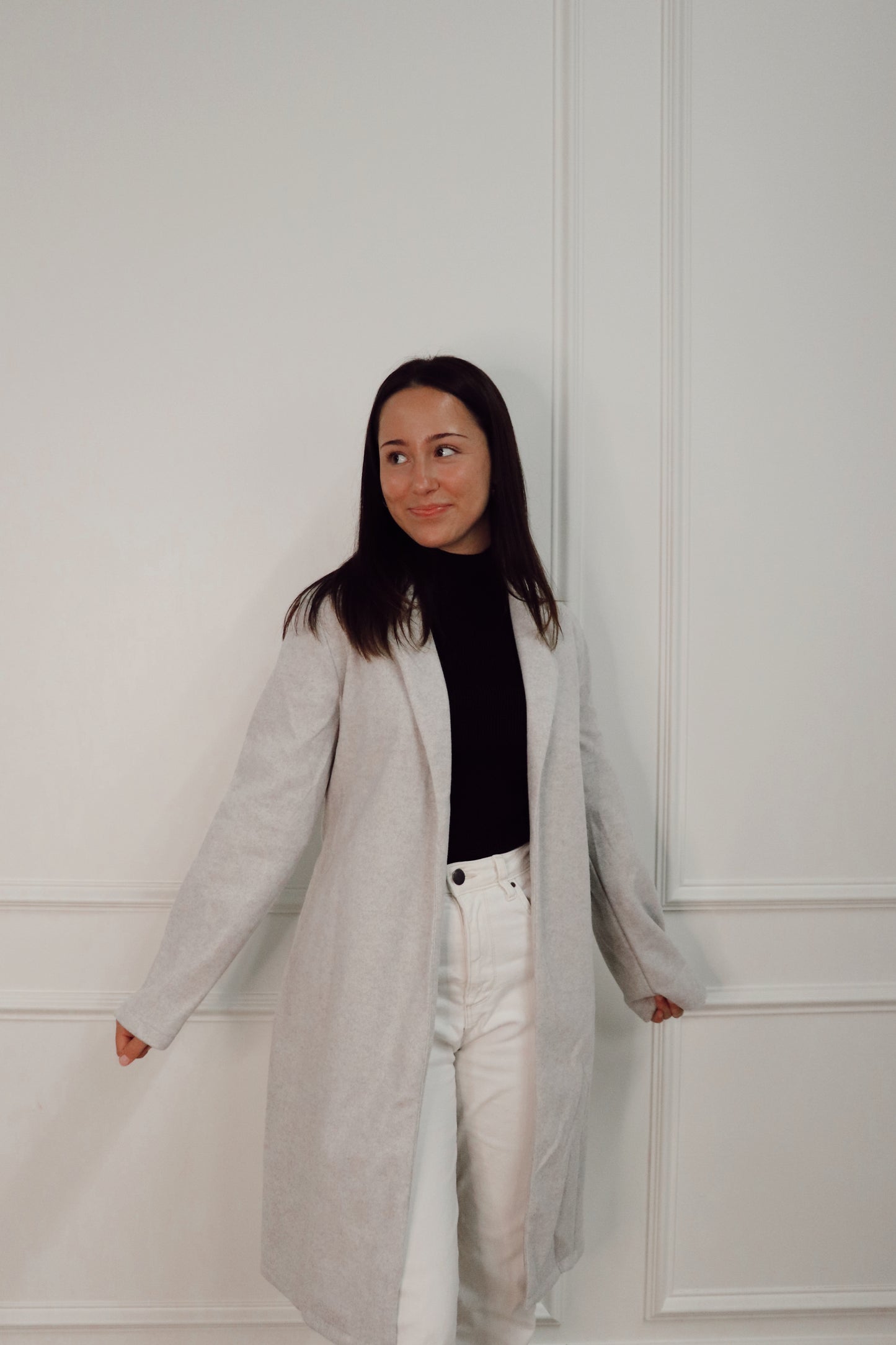 Sweater Coat With Tie