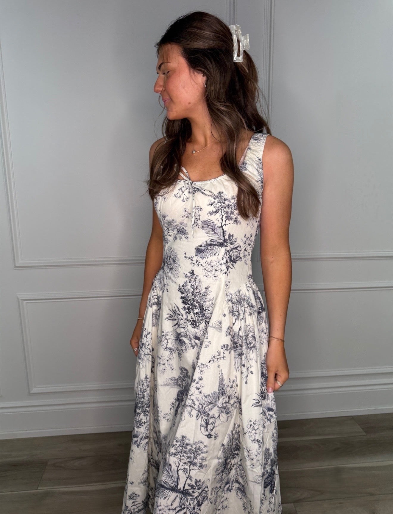 Toile Midi Dress