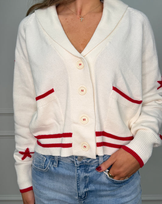 Alyce American Bow Cardigan