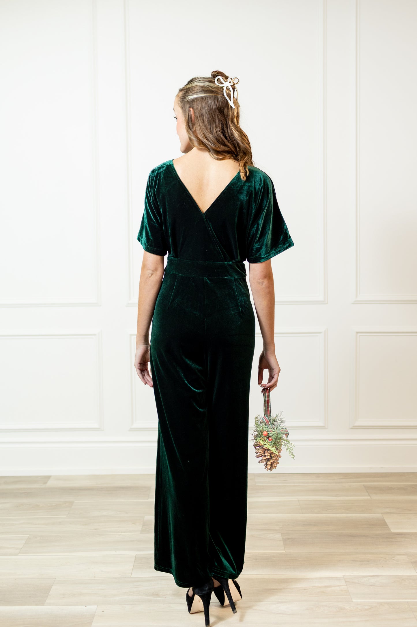 Emerald Velvet Jumpsuit