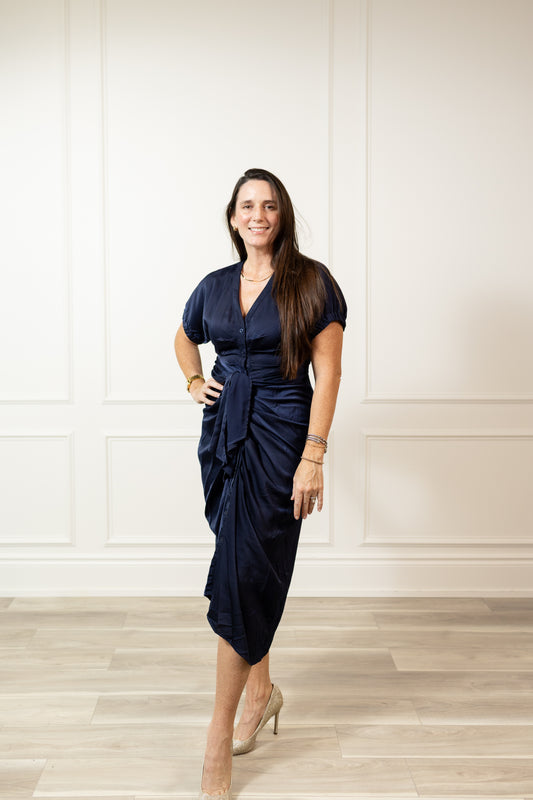 GIANNA NAVY DRESS