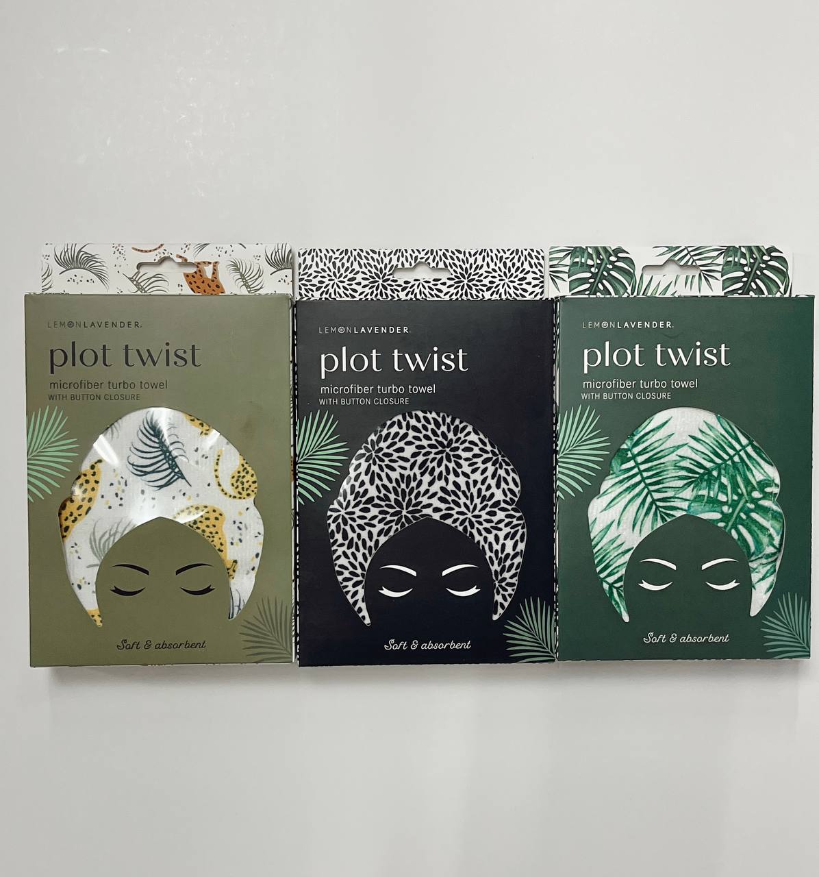 Plot twist hair towel