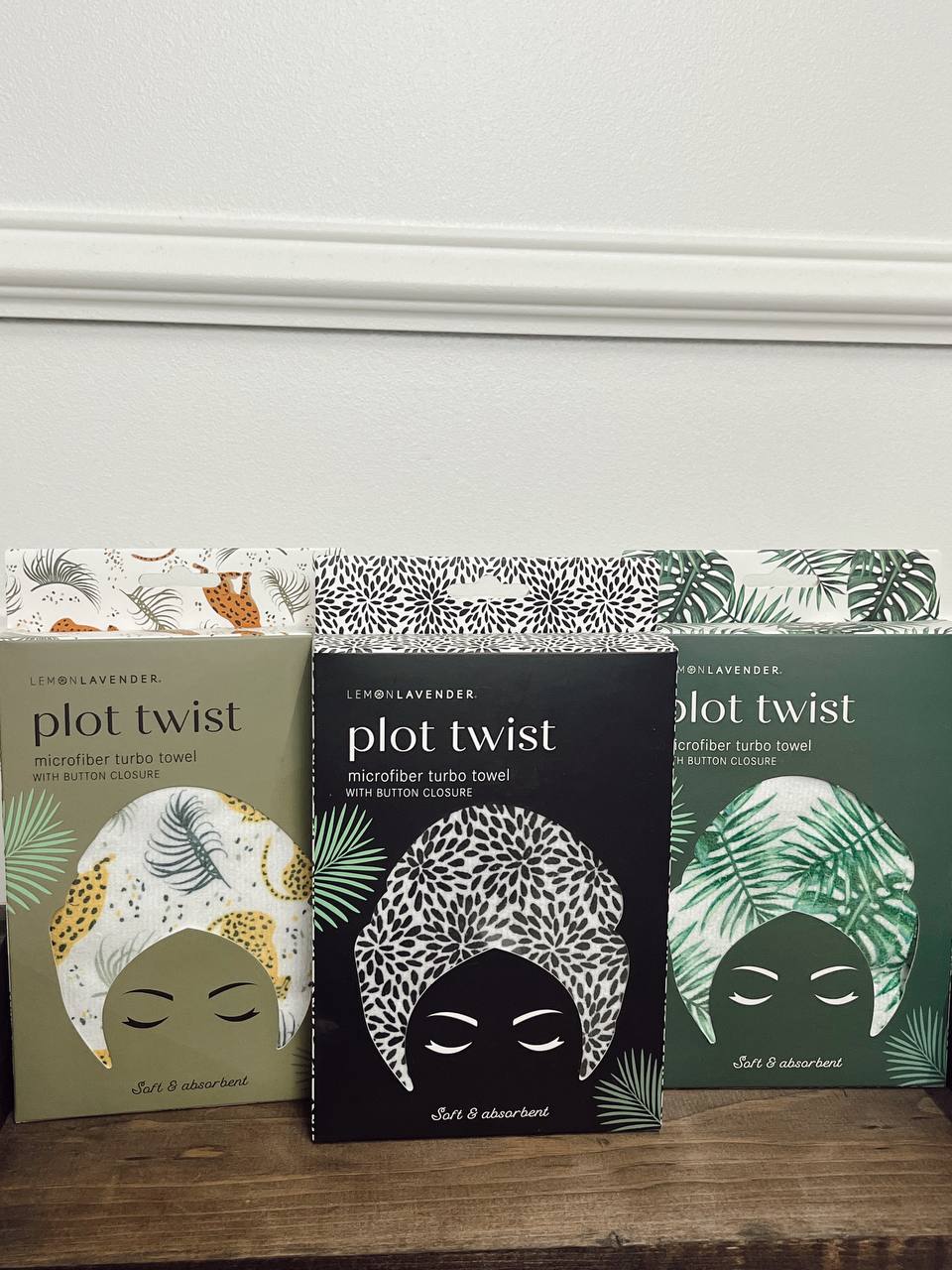 Plot twist hair towel
