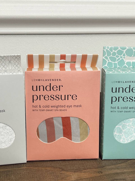 Under pressure weighted eye mask
