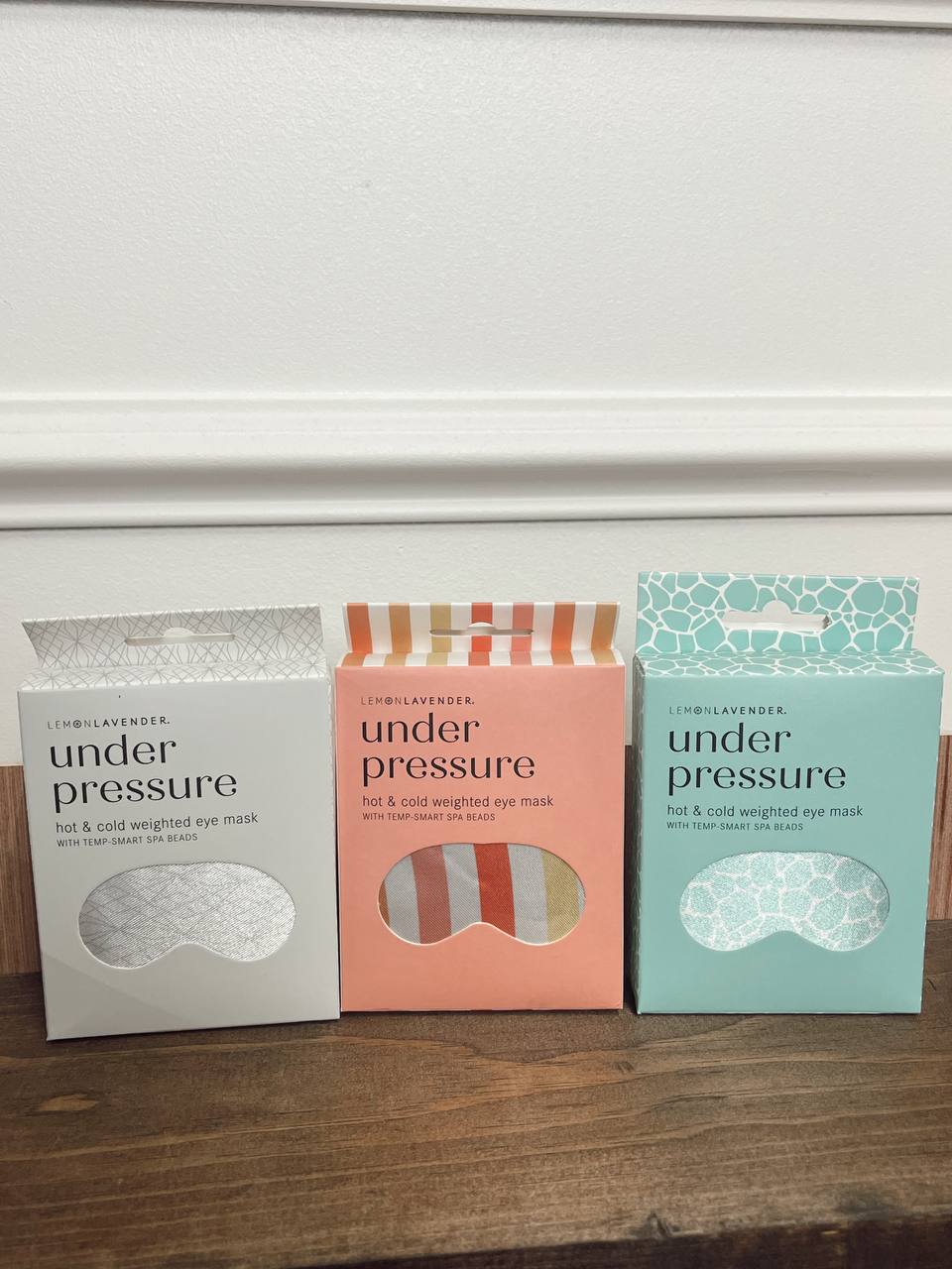 Under pressure weighted eye mask