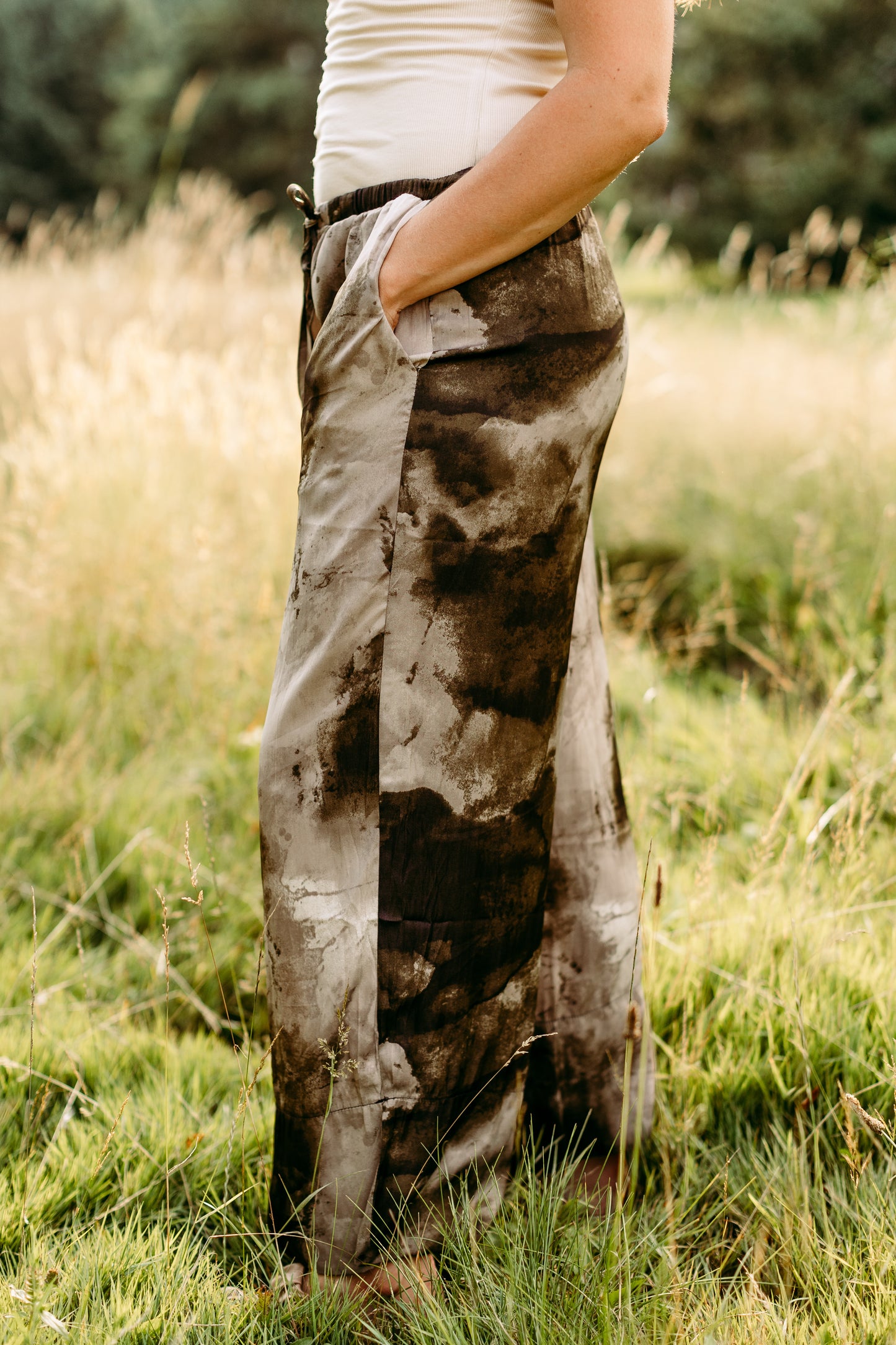 Tie Dye Satin Pant