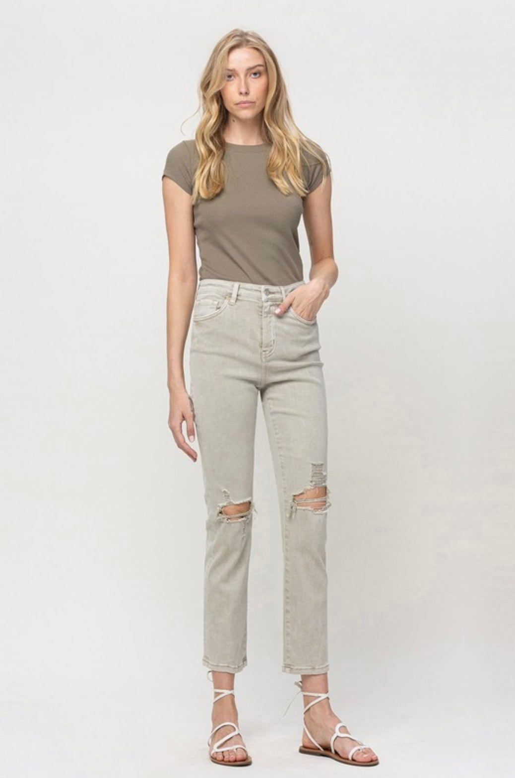 Pale Olive High Rise