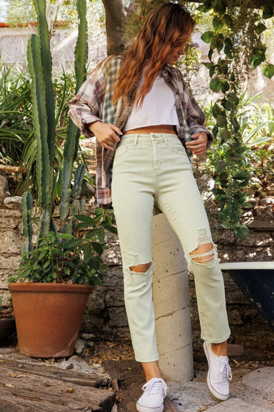 Pale Olive High Rise