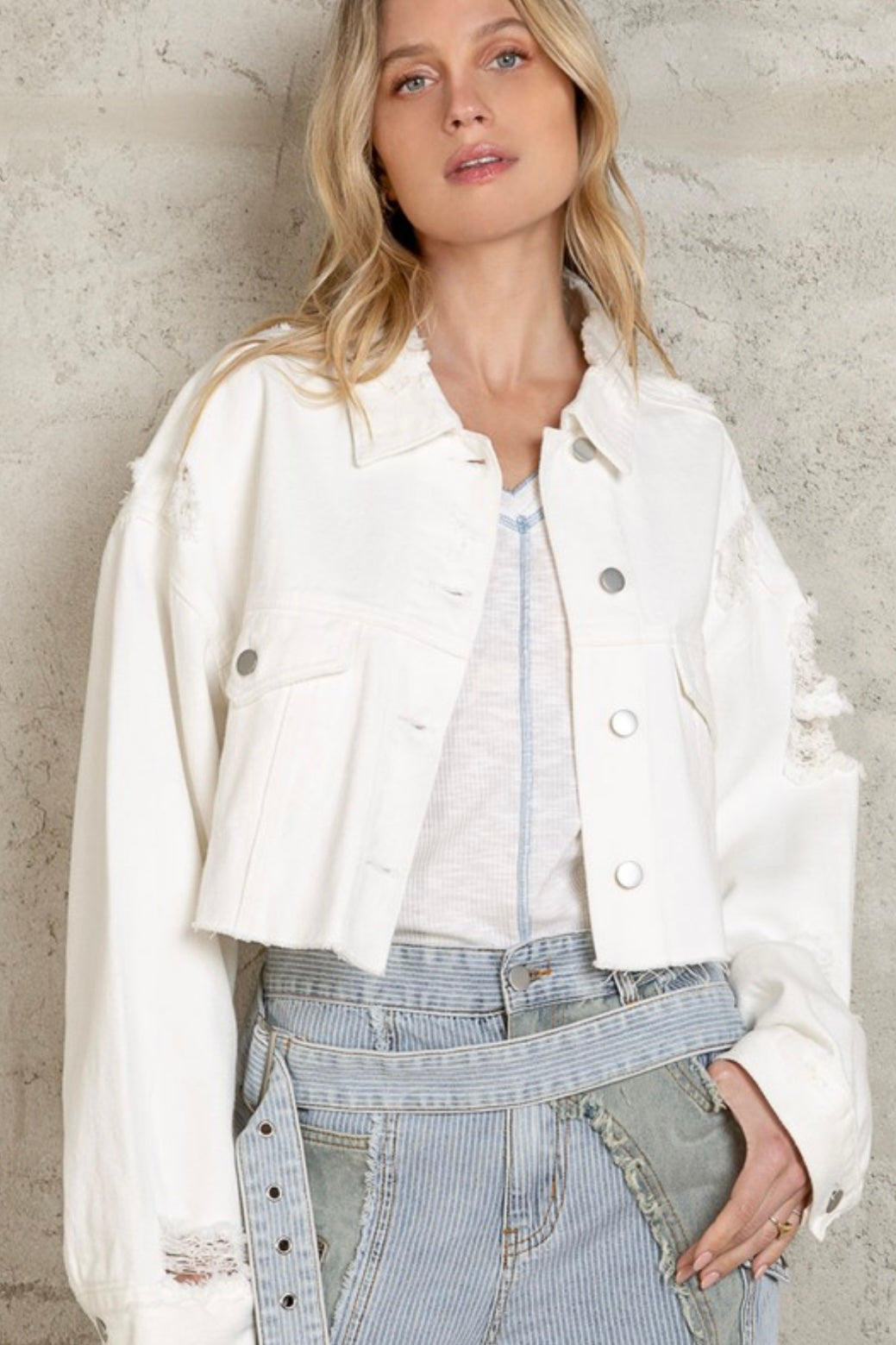 Cropped Ivory Jacket