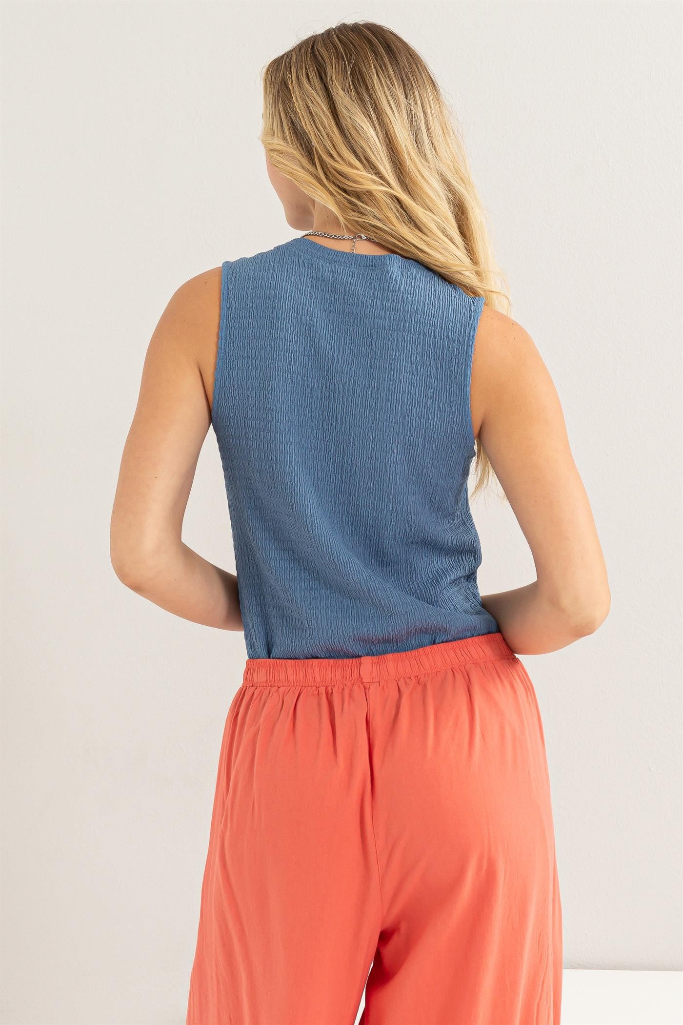 Relaxed Fit Sleeveless Tank
