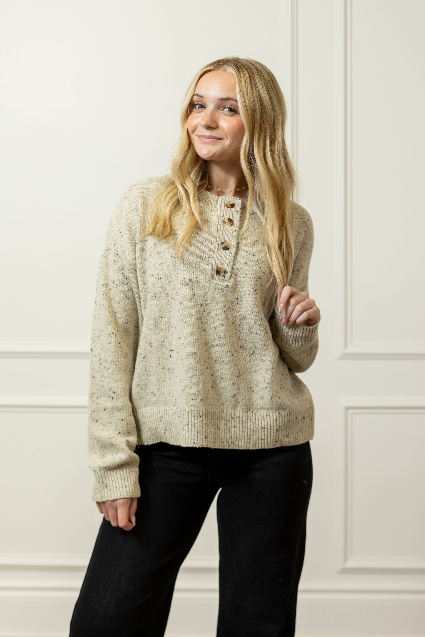 Marley Henley Pullover Sweater